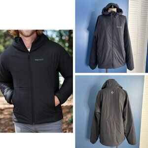 Marmot Men’s Novus Lightweight Breathable Insulated Hoodie Jacket Black Large